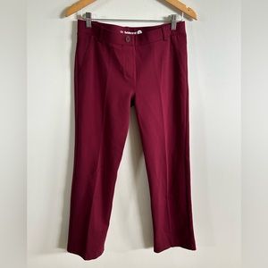 Betabrand maroon stretch pants medium